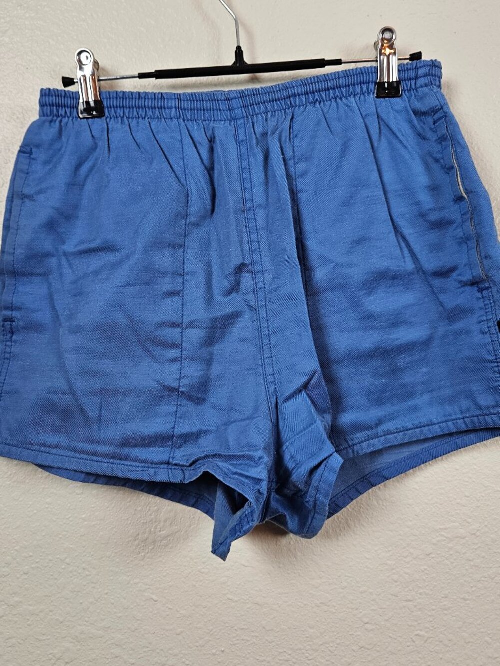 Womens vintage blue athletic trail running shorts 26